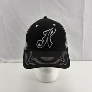 Highlander Mens Trucker Hat Black White Mesh Snapback Baseball Cap OS Fits All